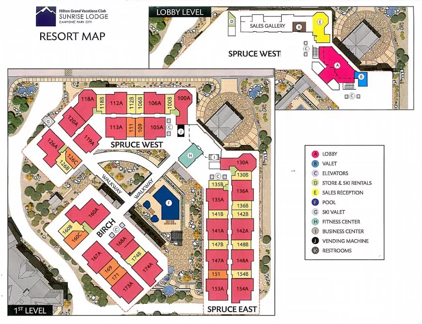 Map showing layout - Picture of Hilton Grand Vacations Club Grand